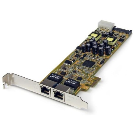 StarTech TARJETA DE RED GIGABIT ETHERNET PCI EXPRESS 2 PUERTOS POE PSE